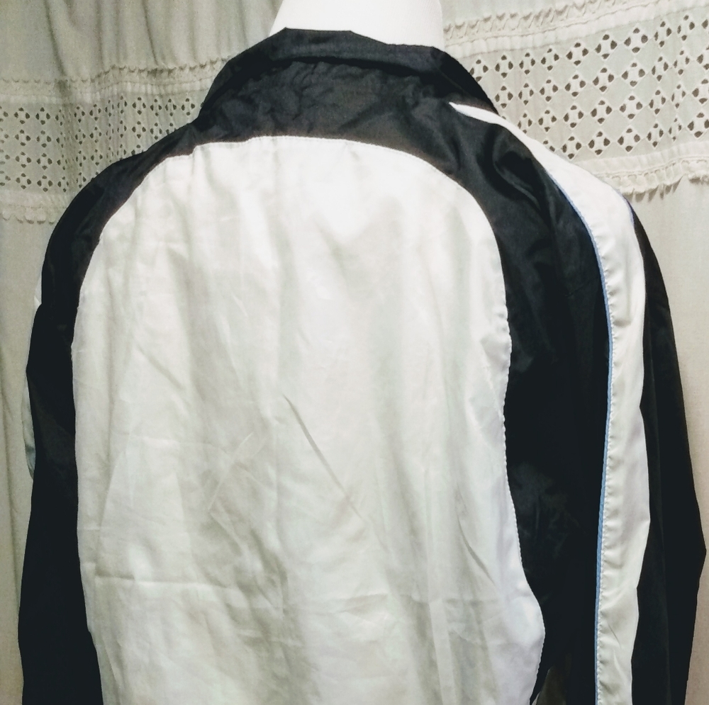 Vintage Wilson's Windbreaker Jacket Mens M Black W - Picture 3 of 7
